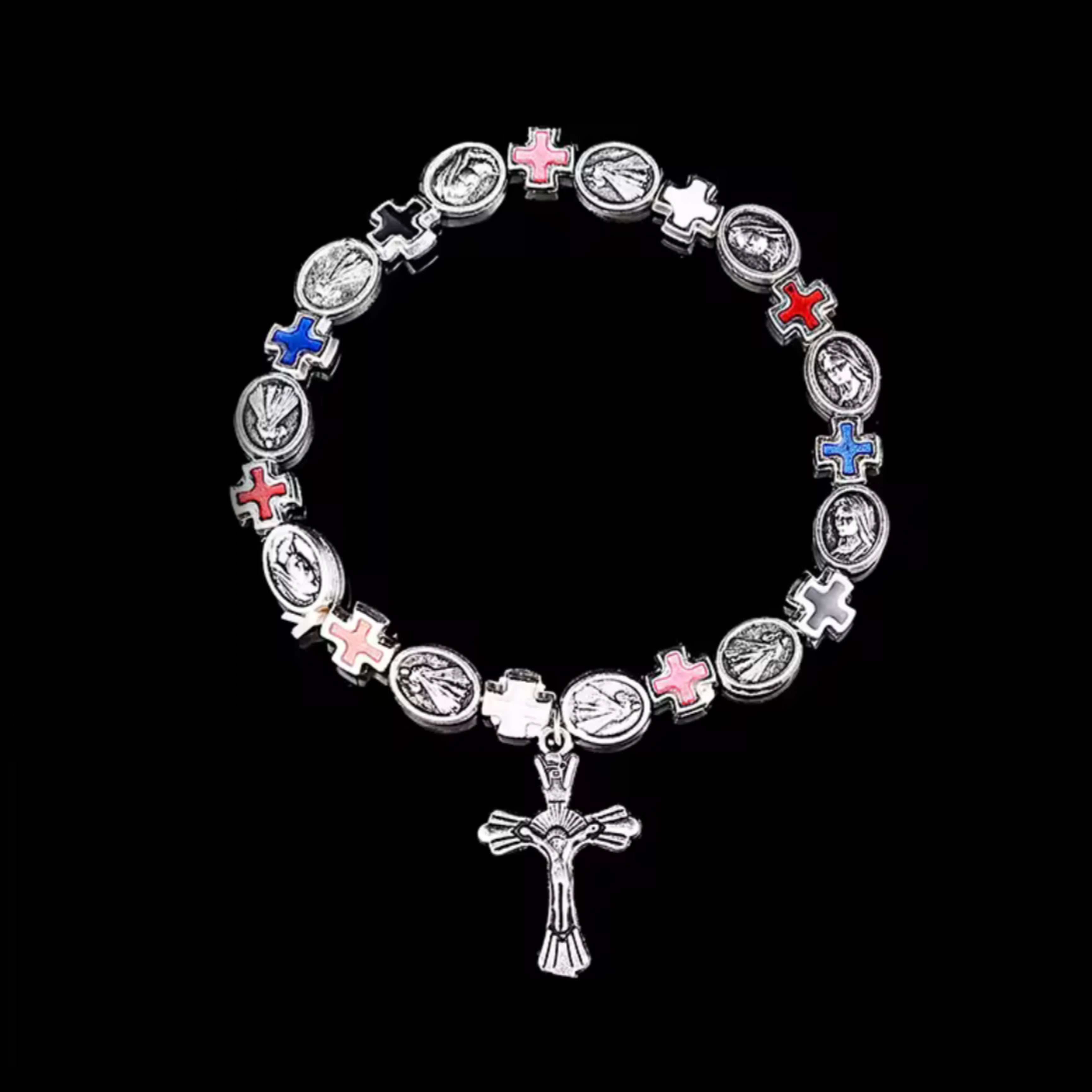 BRACELET CROSS MULTI COLOR